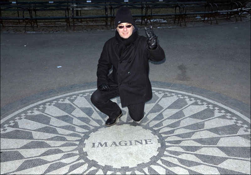 James @ Strawberry Fields - John Lennon Memorial (March 2014)
